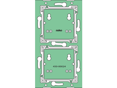 Huisautomatisering - verticale muurprint zonder aansluitunit voor drukknop