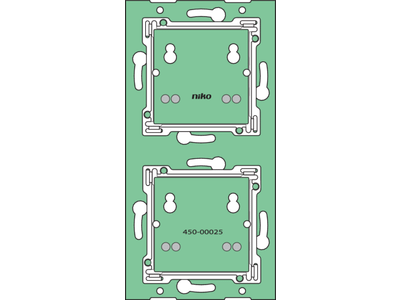 Huisautomatisering - verticale muurprint zonder aansluitunit voor drukknop