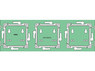 Huisautomatisering - horizontale muurprint zonder aansluitunit voor drukknop