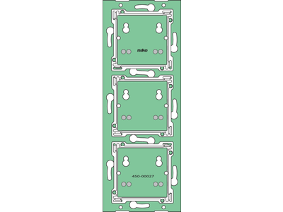 Huisautomatisering - verticale muurprint zonder aansluitunit voor drukknop
