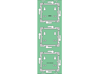 Huisautomatisering - verticale muurprint zonder aansluitunit voor drukknop