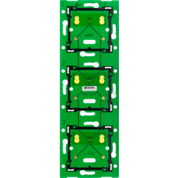 Niko Triple vertical platine murale pour Niko Home Control à utiliser avec une unité de raccordement 