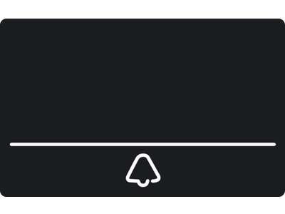 Vervangbare reservenaamplaat voor de Niko Home Control videobuitenpost met twee aanraaktoetsen