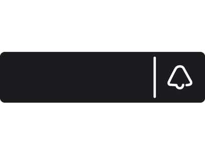 Vervangbare reservenaamplaat voor de Niko Home Control videobuitenpost met twee aanraaktoetsen