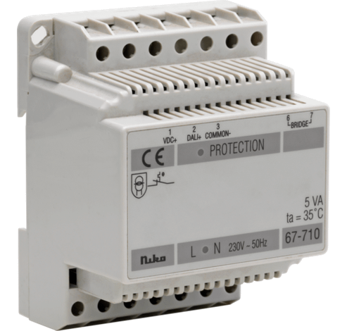 Modulaire voeding DALI en 24 Vdc  Niko