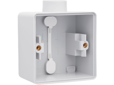 Spuitwaterdichte opbouwdoos met één M20-ingang voor het inbouwen van één functie, grey