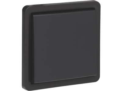 Spuitwaterdichte, tweepolige opbouwschakelaar 16 AX/250 Vac met schroefklemmen, exclusief opbouwdoos, black