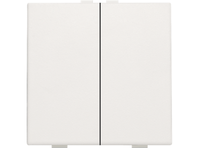 Tweevoudige drukknop voor Niko Home Control, white