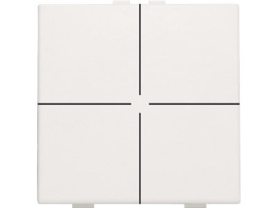 Viervoudige drukknop voor Niko Home Control, white