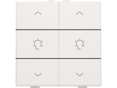 Dubbele dimbediening voor Niko Home Control, white