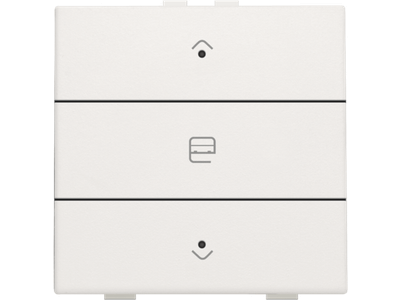 Enkelvoudige motorsturingsbediening met led voor Niko Home Control, white
