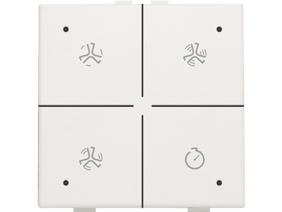 Ventilatiebediening met led voor Niko Home Control, white
