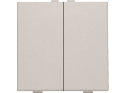 Tweevoudige drukknop voor Niko Home Control, light grey