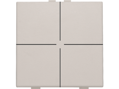 Viervoudige drukknop voor Niko Home Control, light grey