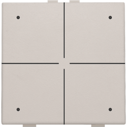 Niko Viervoudige drukknop met led voor Niko Home Control, light grey 