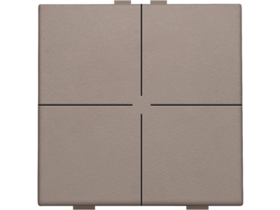 Viervoudige drukknop voor Niko Home Control, greige