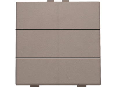 Zesvoudige drukknop voor Niko Home Control, greige