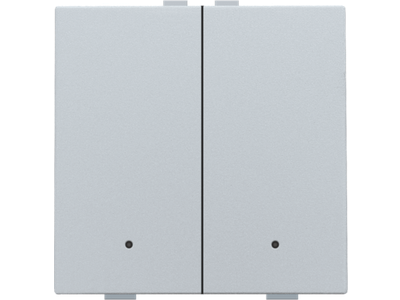 Tweevoudige drukknop met led voor Niko Home Control, sterling