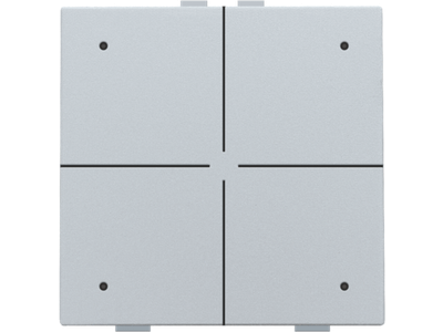 Viervoudige drukknop met led voor Niko Home Control, sterling
