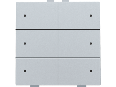 Zesvoudige drukknop met led voor Niko Home Control, sterling