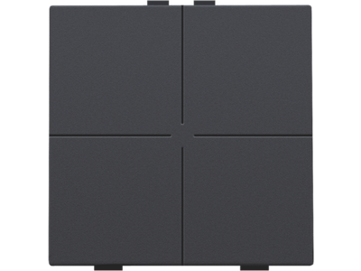 Viervoudige drukknop voor Niko Home Control, anthracite