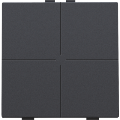 Bouton-poussoir quadruple pour Niko Home Control, anthracite  Niko