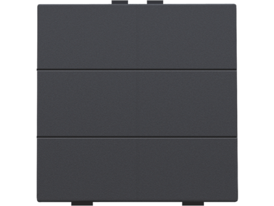 Zesvoudige drukknop voor Niko Home Control, anthracite