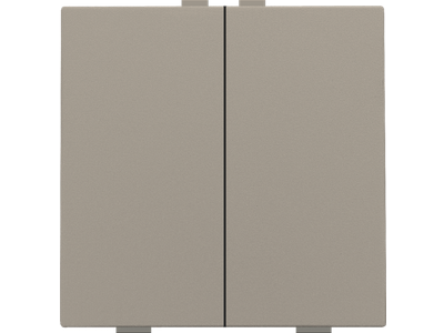 Tweevoudige drukknop voor Niko Home Control, bronze