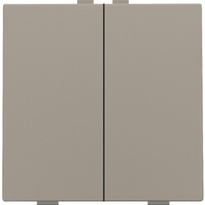 Bouton-poussoir double pour Niko Home Control, bronze  Niko