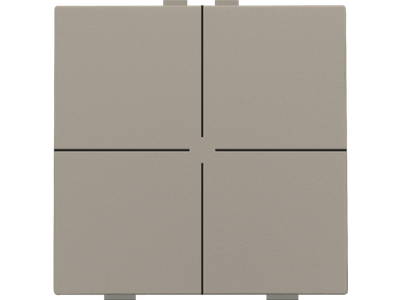 Viervoudige drukknop voor Niko Home Control, bronze