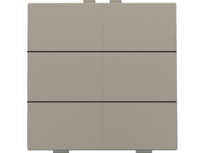 Zesvoudige drukknop voor Niko Home Control, bronze