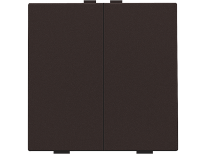 Tweevoudige drukknop voor Niko Home Control, dark brown