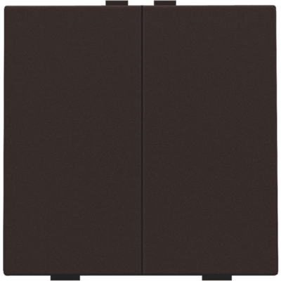 Bouton-poussoir double pour Niko Home Control, dark brown  Niko