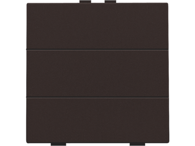 Zesvoudige drukknop voor Niko Home Control, dark brown
