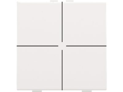 Viervoudige drukknop voor Niko Home Control, white coated