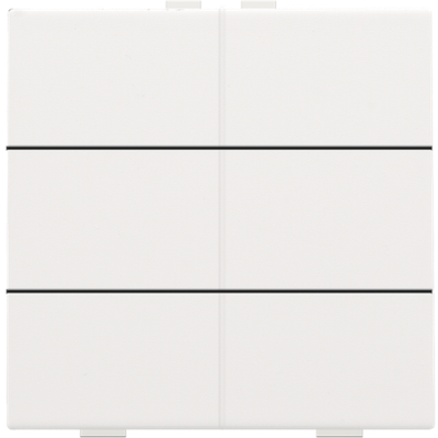 Bouton-poussoir sextuple pour Niko Home Control, white coated  Niko