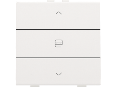 Enkelvoudige motorbediening voor Niko Home Control, white coated