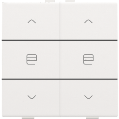 Commande de moteur double pour Niko Home Control, white coated 