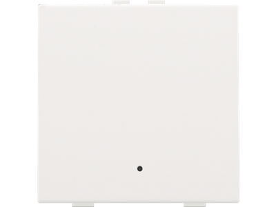 Enkelvoudige drukknop met led voor Niko Home Control, white coated
