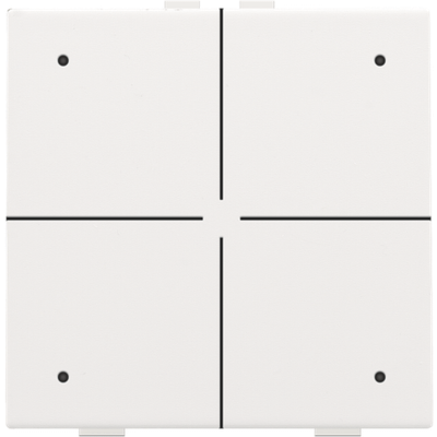 Bouton-poussoir quadruple avec LED pour Niko Home Control, white coated  Niko