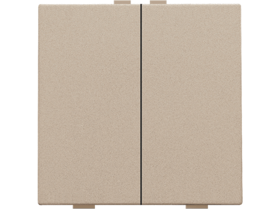 Tweevoudige drukknop voor Niko Home Control, champagne coated