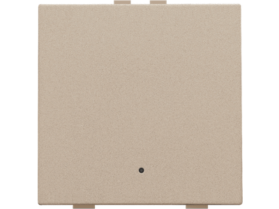 Enkelvoudige drukknop met led voor Niko Home Control, champagne coated