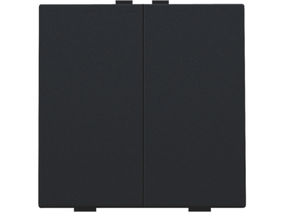 Tweevoudige drukknop voor Niko Home Control, black coated
