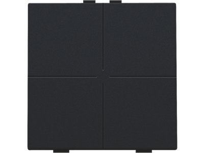 Viervoudige drukknop voor Niko Home Control, black coated