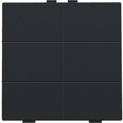 Bouton-poussoir sextuple pour Niko Home Control, black coated  Niko