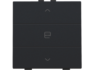 Enkelvoudige motorbediening voor Niko Home Control, black coated