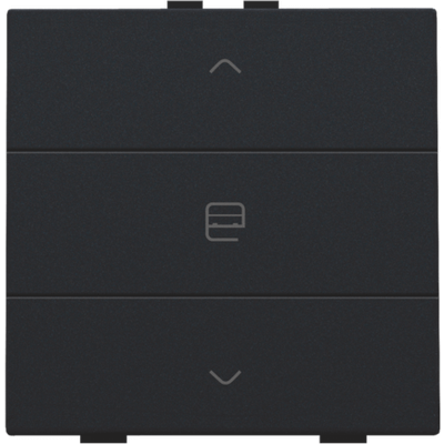 Enkelvoudige motorbediening voor Niko Home Control, black coated  Niko