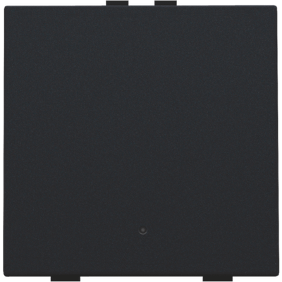 Bouton-poussoir simple avec LED pour Niko Home Control, black coated  Niko