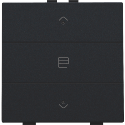 Commande de moteur simple avec LED pour Niko Home Control, black coated 