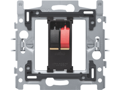 Sokkel voor enkelvoudige luidsprekeraansluiting, klauwbevestiging
